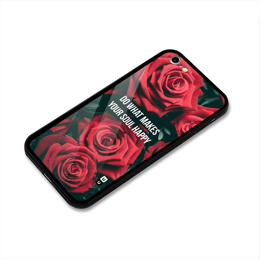 Soul Happy Glass Back Case for iPhone 6 6S