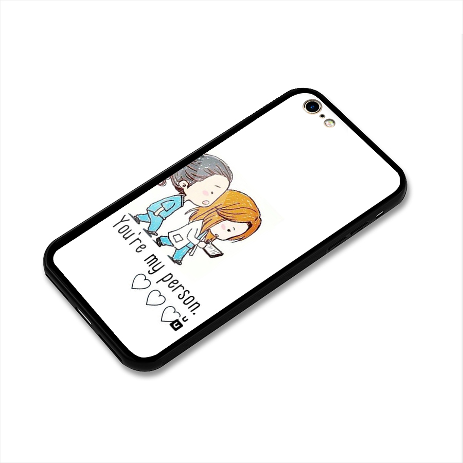 Two Friends In Coat Glass Back Case for iPhone 6 6S