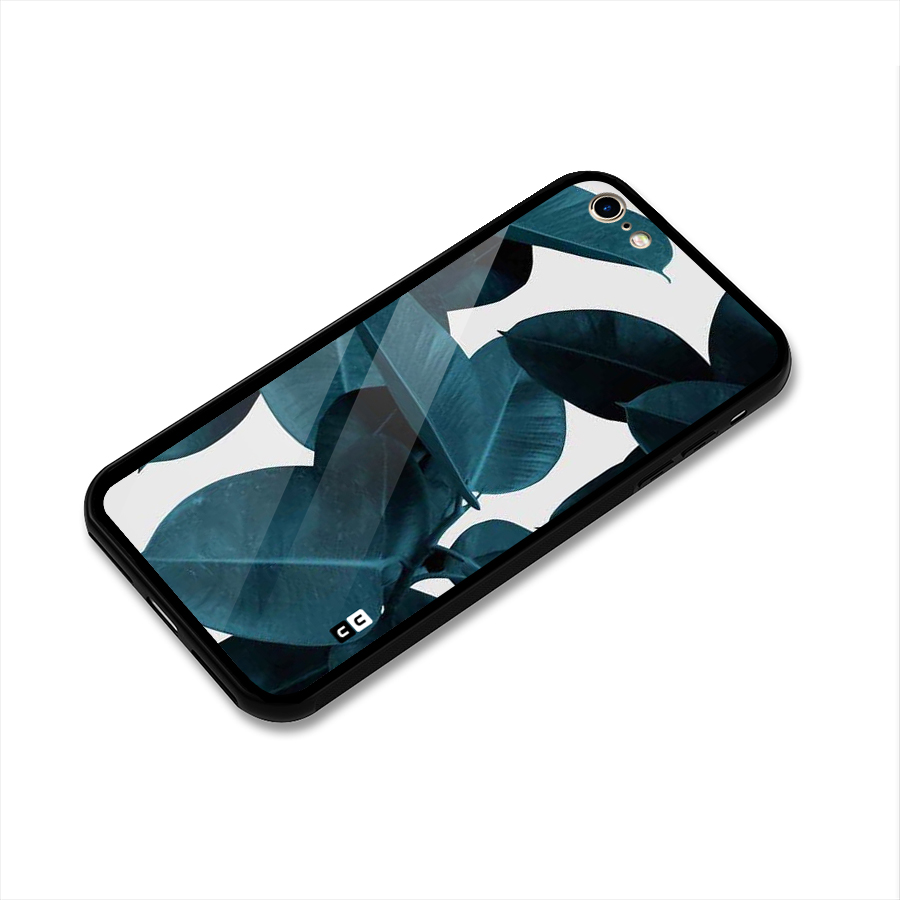 Very Aesthetic Leafs Glass Back Case for iPhone 6 6S