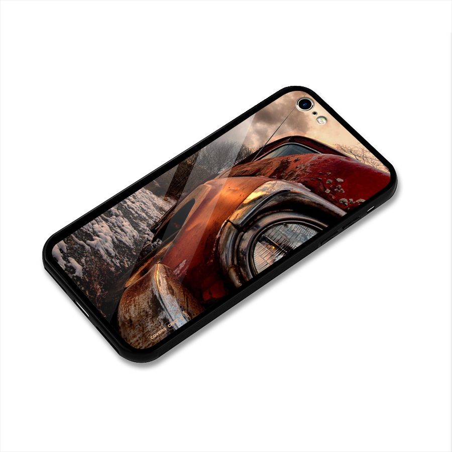 Vintage Car Headlight Glass Back Case for iPhone 6 6S