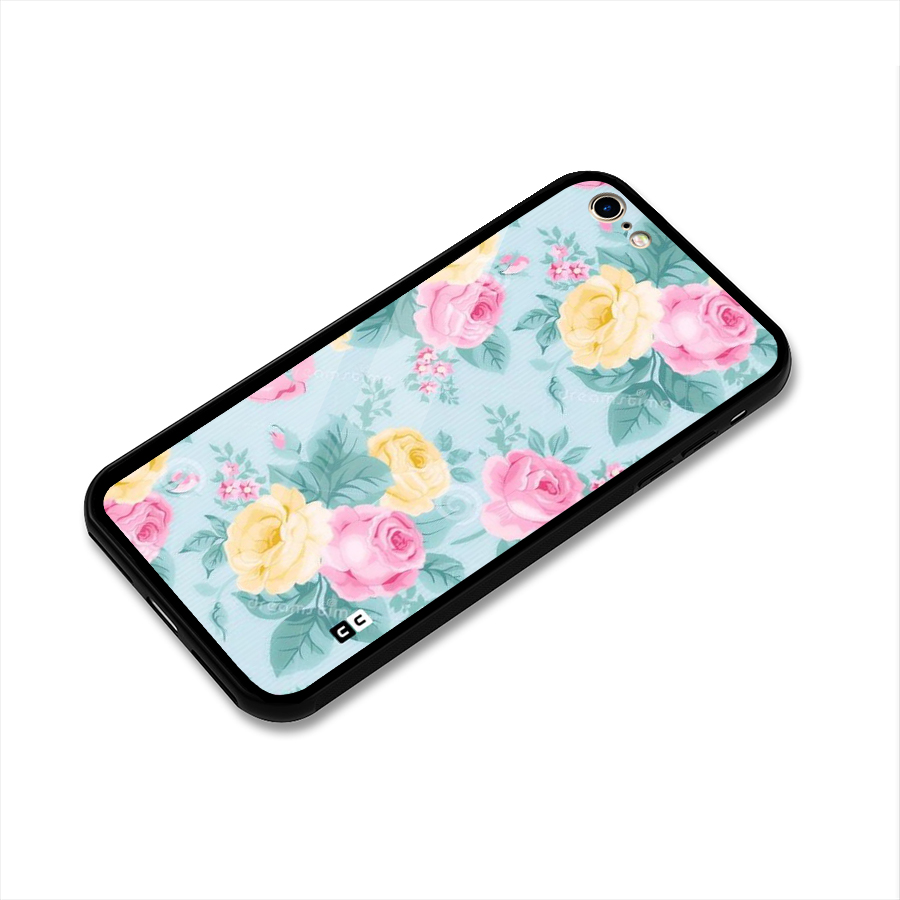 Vintage Pastels Glass Back Case for iPhone 6 6S