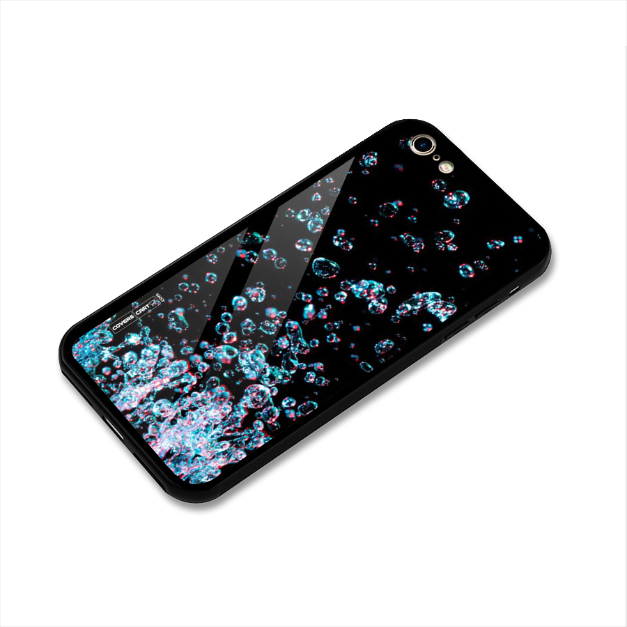 Water Droplets Glass Back Case for iPhone 6 6S
