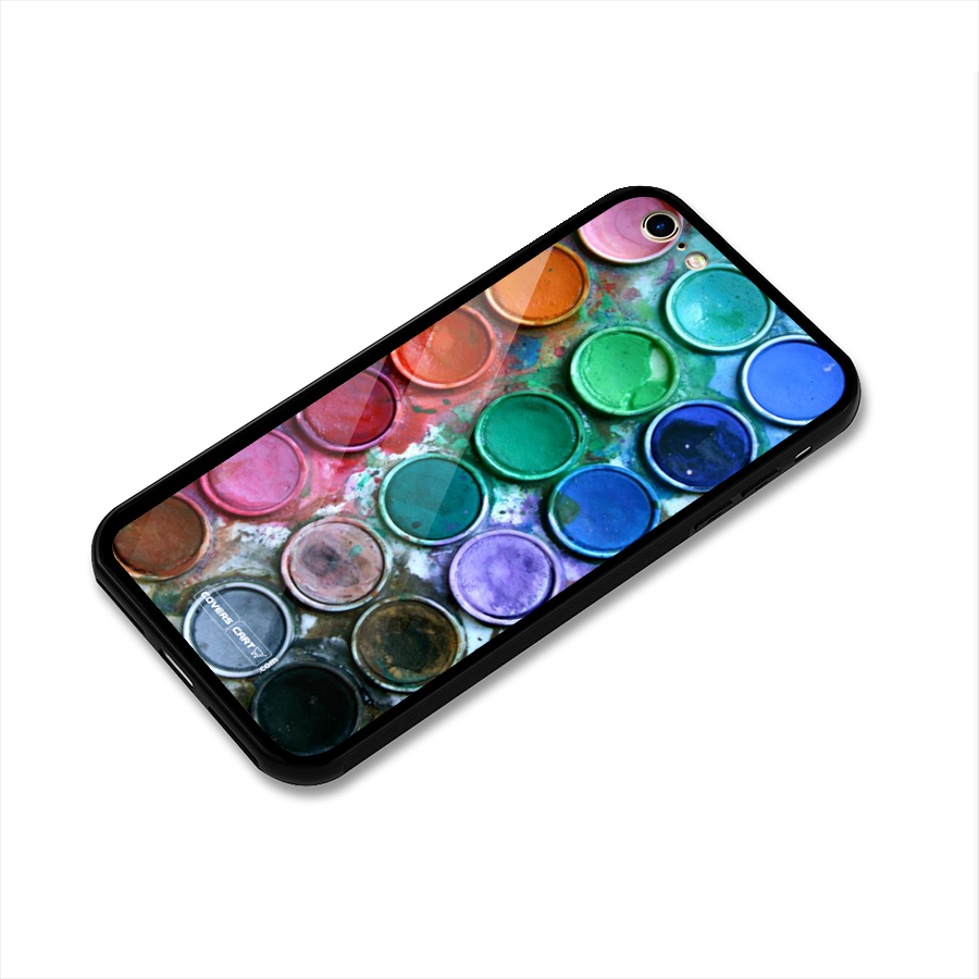 Water Paint Box Glass Back Case for iPhone 6 6S