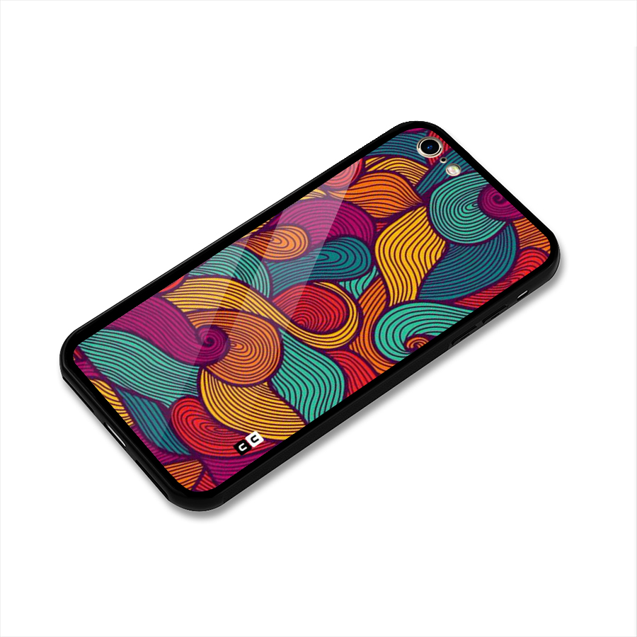 Whimsical Colors Glass Back Case for iPhone 6 6S