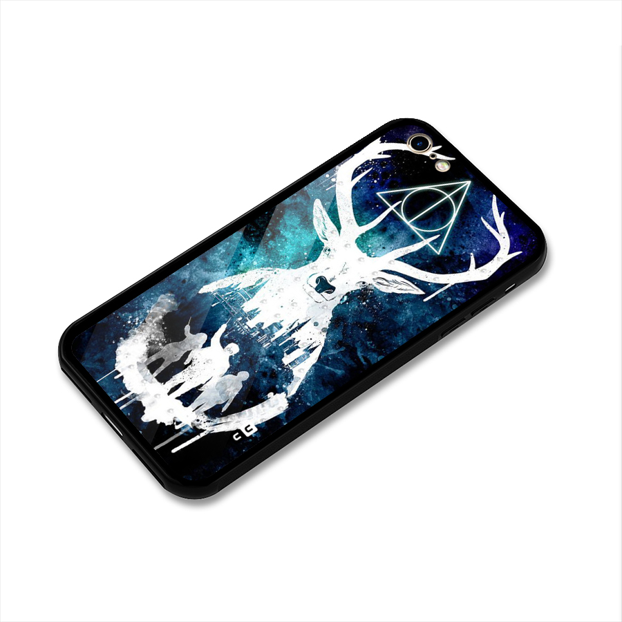 White Deer Glass Back Case for iPhone 6 6S