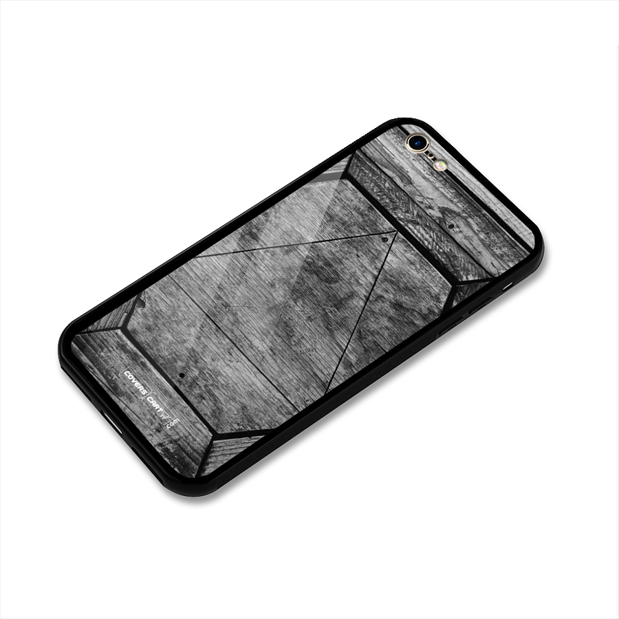 Wooden Hexagon Glass Back Case for iPhone 6 6S