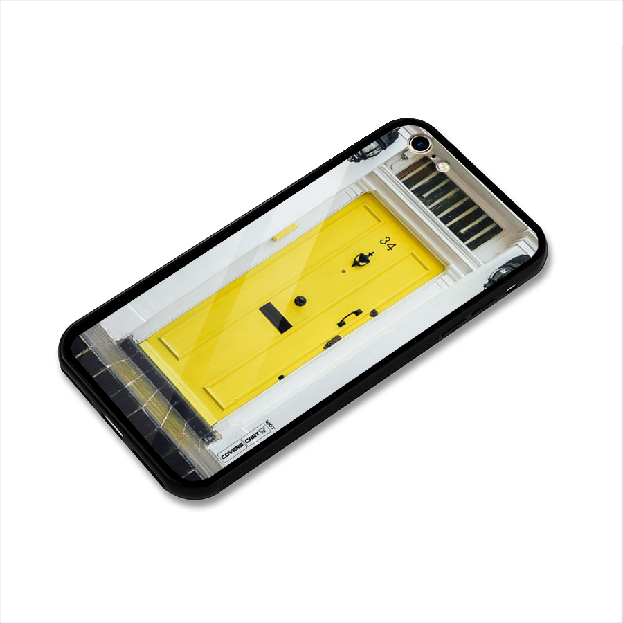 Yellow Door Glass Back Case for iPhone 6 6S
