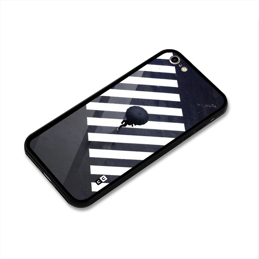 Zebra Walking Glass Back Case for iPhone 6 6S