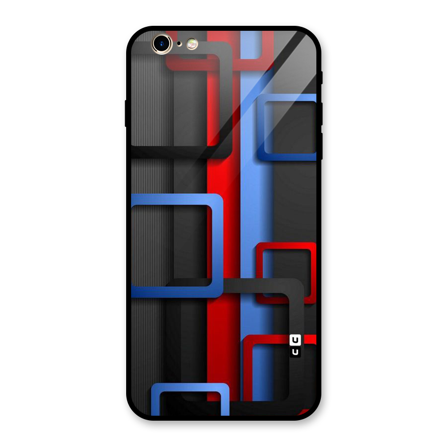 Abstract Box Glass Back Case for iPhone 6 Plus 6S Plus