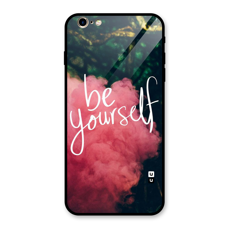 Be Yourself Greens Glass Back Case for iPhone 6 Plus 6S Plus