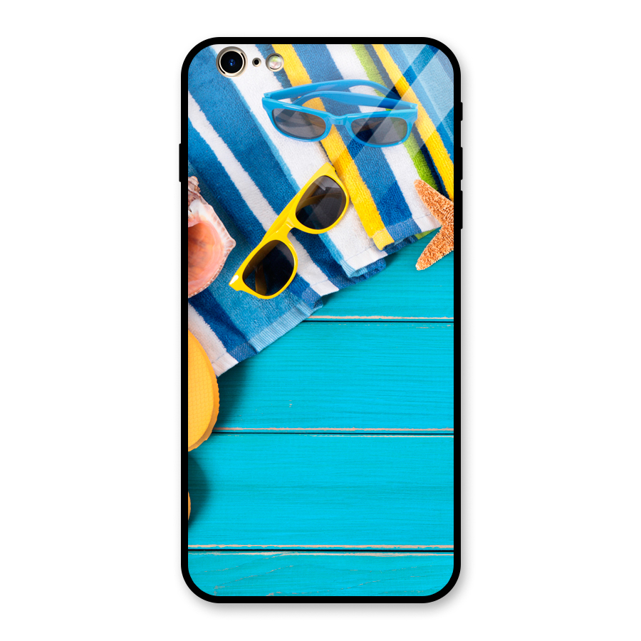Beach Ready Glass Back Case for iPhone 6 Plus 6S Plus