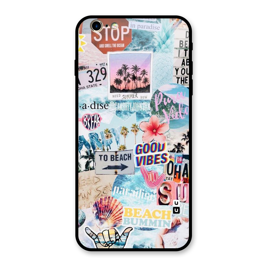 Beaching Life Glass Back Case for iPhone 6 Plus 6S Plus