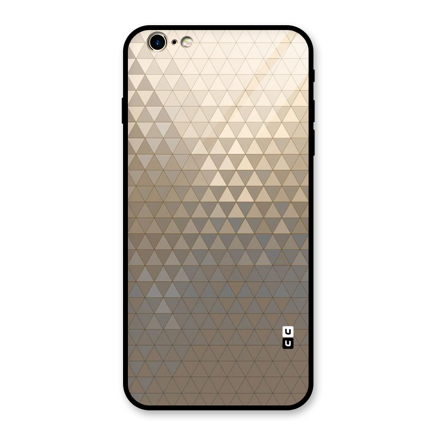 Beautiful Golden Pattern Glass Back Case for iPhone 6 Plus 6S Plus