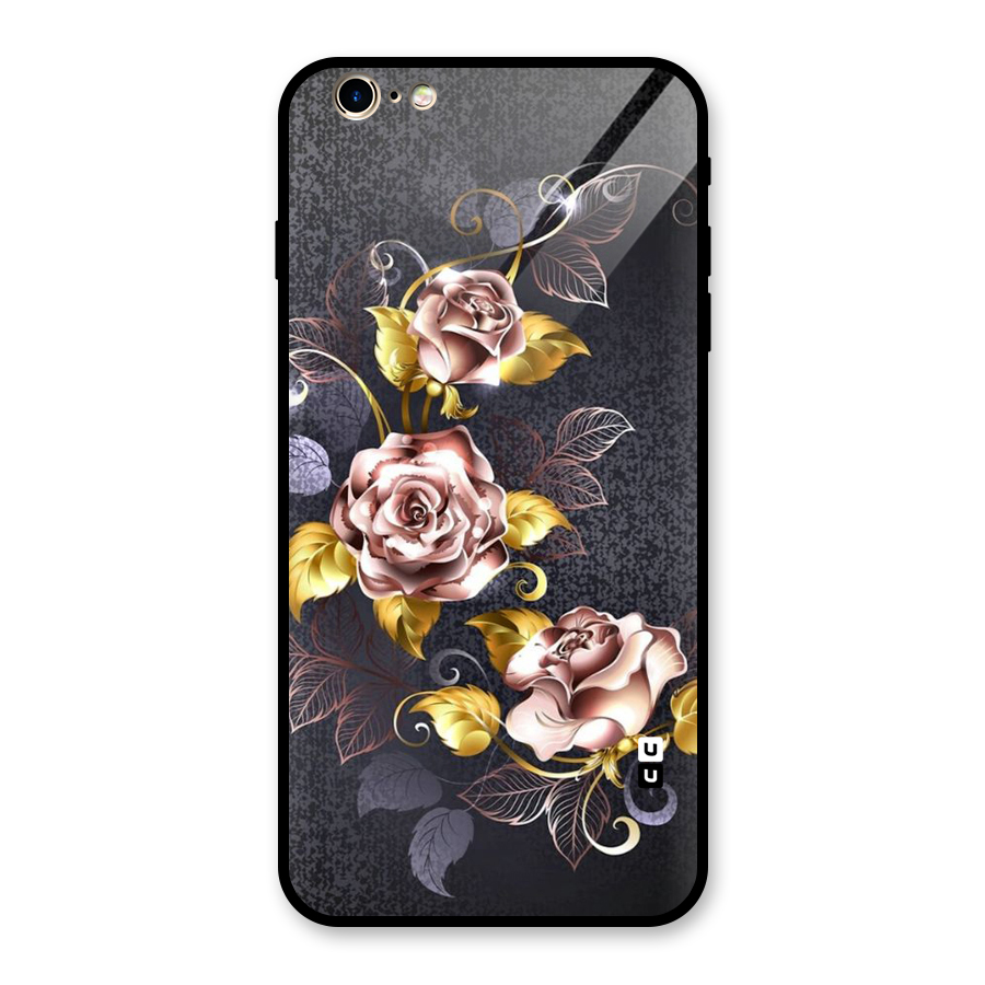 Beautiful Old Floral Design Glass Back Case for iPhone 6 Plus 6S Plus