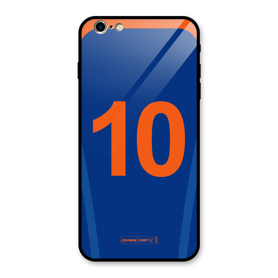 Blue Jersey Glass Back Case for iPhone 6 Plus 6S Plus