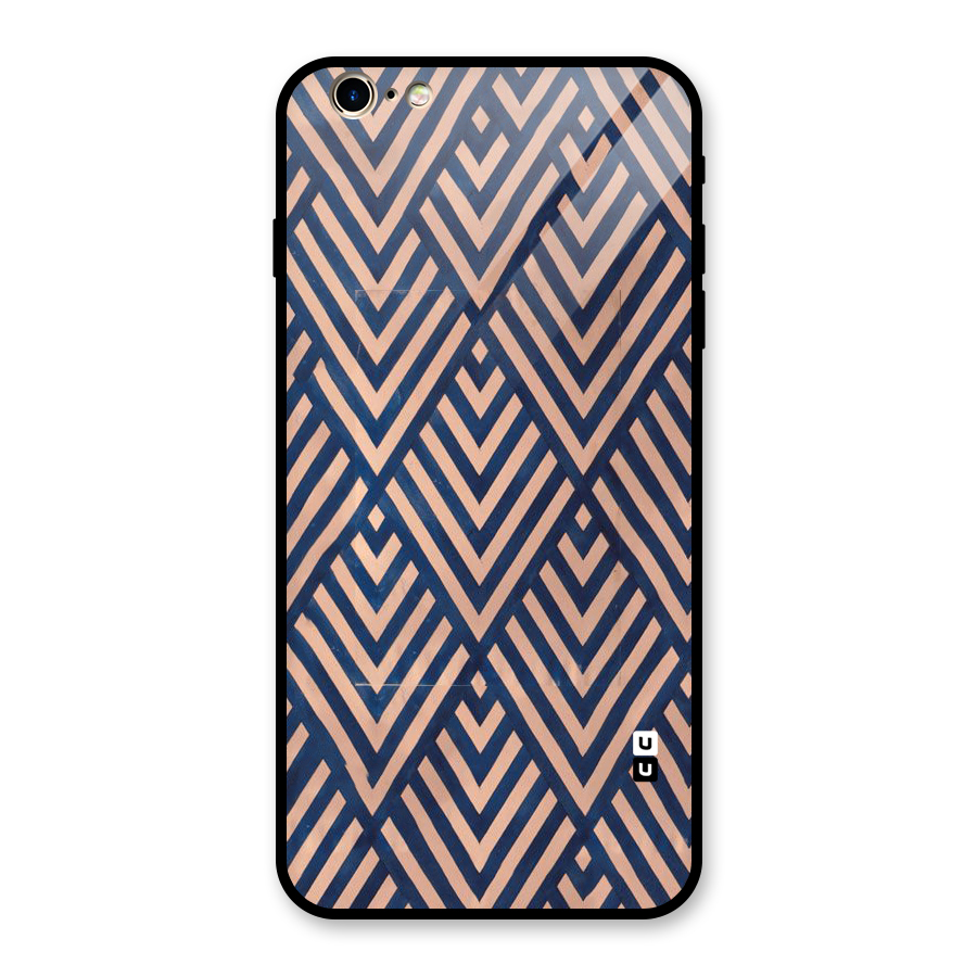 Blue Peach Glass Back Case for iPhone 6 Plus 6S Plus