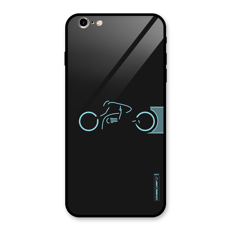 Blue Ride Glass Back Case for iPhone 6 Plus 6S Plus