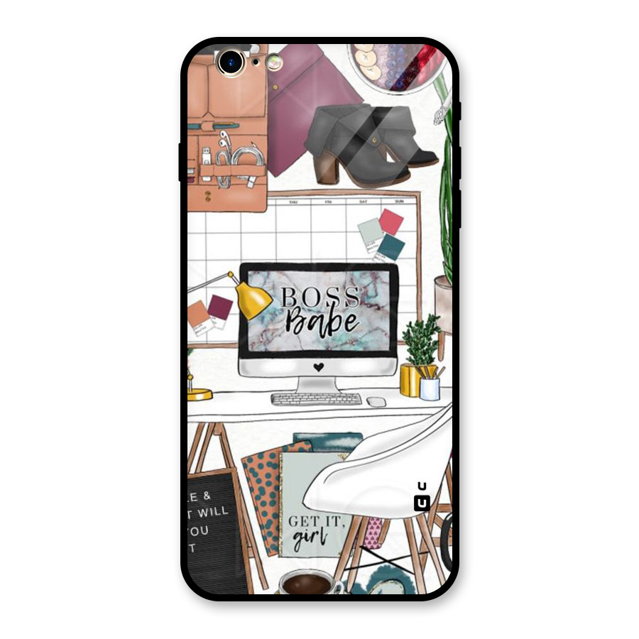Boss Babe Glass Back Case for iPhone 6 Plus 6S Plus