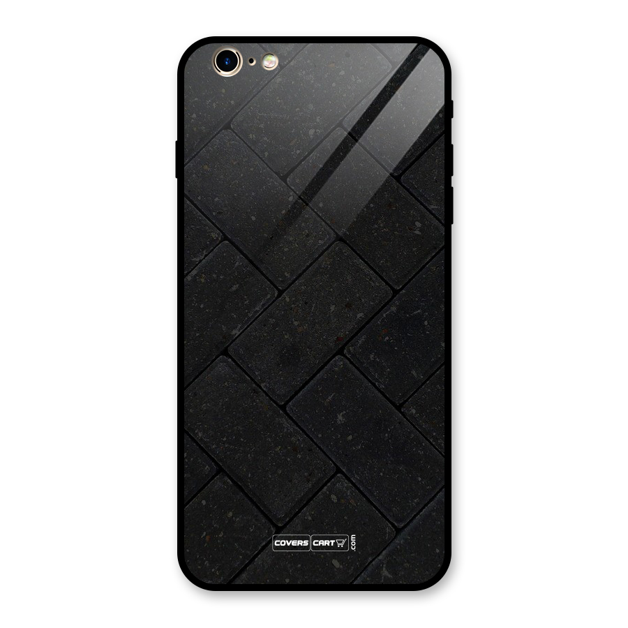 Bricks Pattern Glass Back Case for iPhone 6 Plus 6S Plus