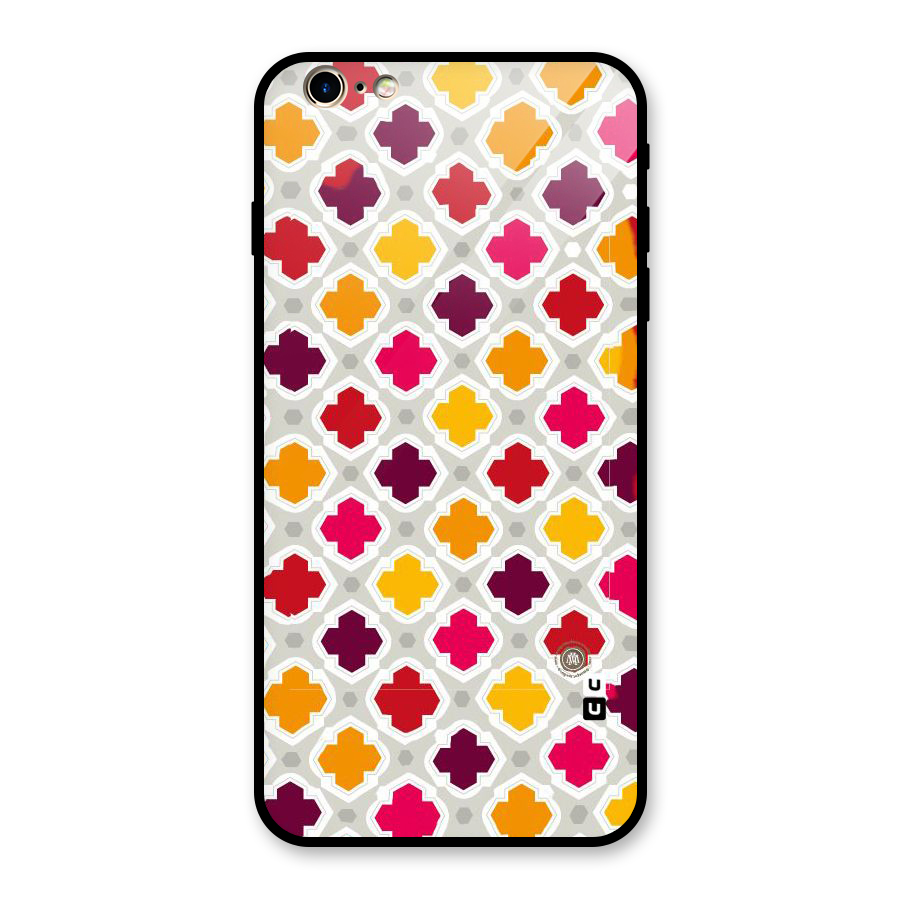 Bright Pattern Glass Back Case for iPhone 6 Plus 6S Plus