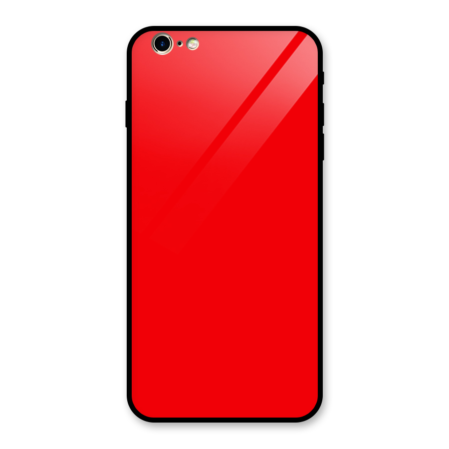 Bright Red Glass Back Case for iPhone 6 Plus 6S Plus