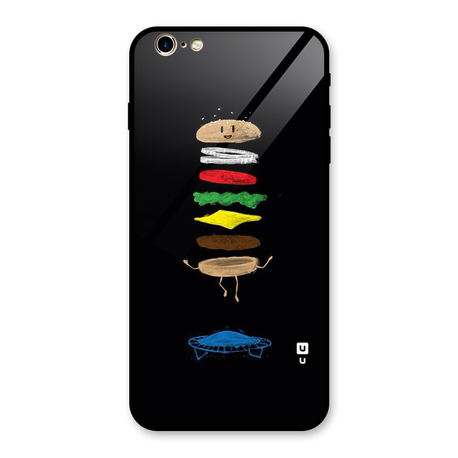 Burger Jump Glass Back Case for iPhone 6 Plus 6S Plus