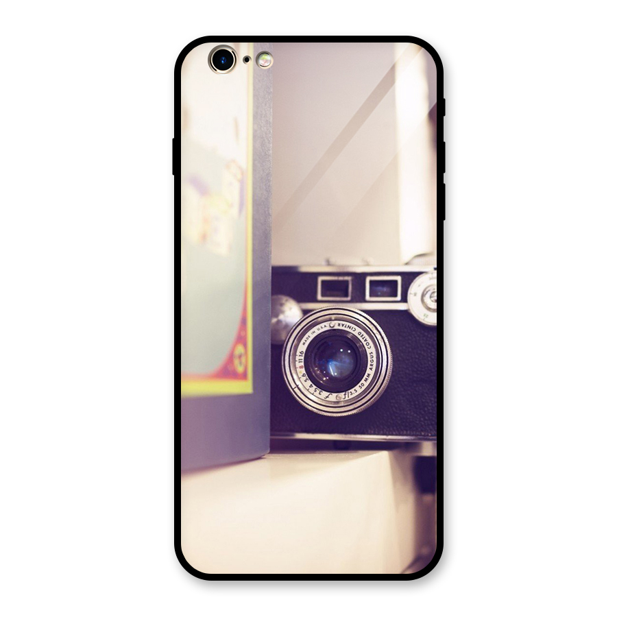 Camera Vintage Pastel Glass Back Case for iPhone 6 Plus 6S Plus