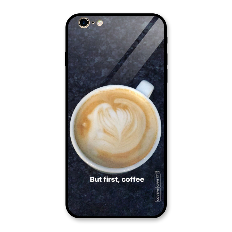 Cappuccino Coffee Glass Back Case for iPhone 6 Plus 6S Plus
