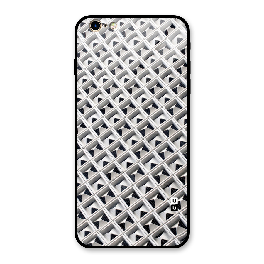 Check White Design Glass Back Case for iPhone 6 Plus 6S Plus
