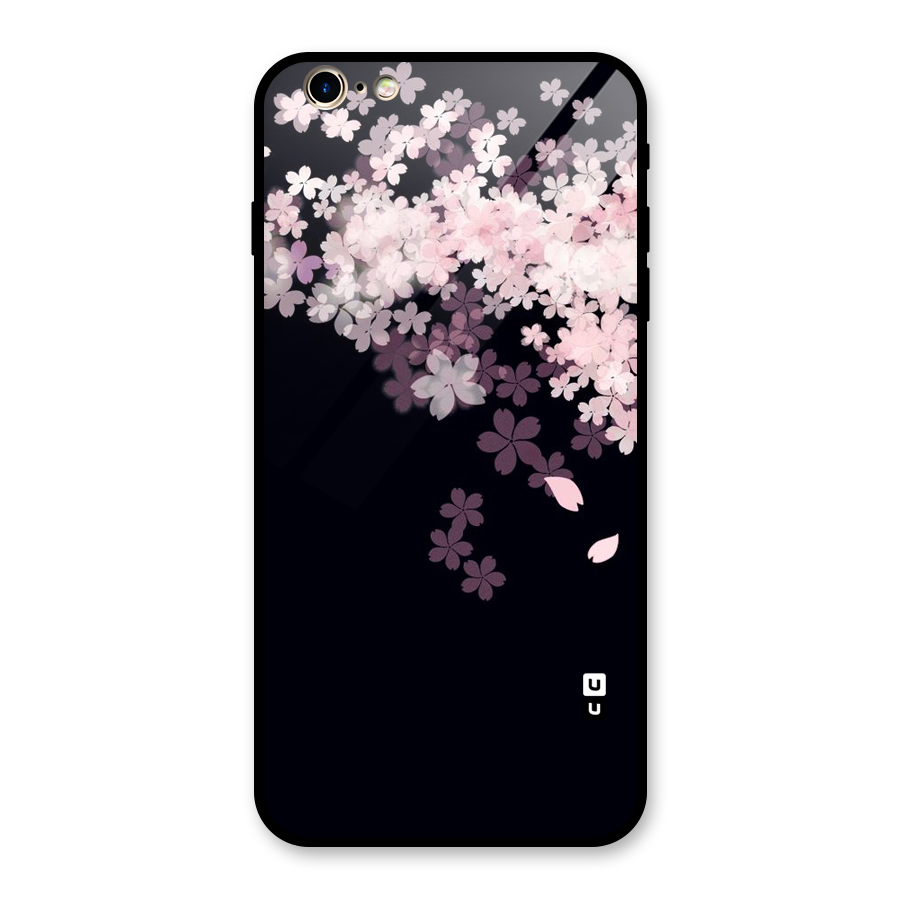 Cherry Flowers Pink Glass Back Case for iPhone 6 Plus 6S Plus