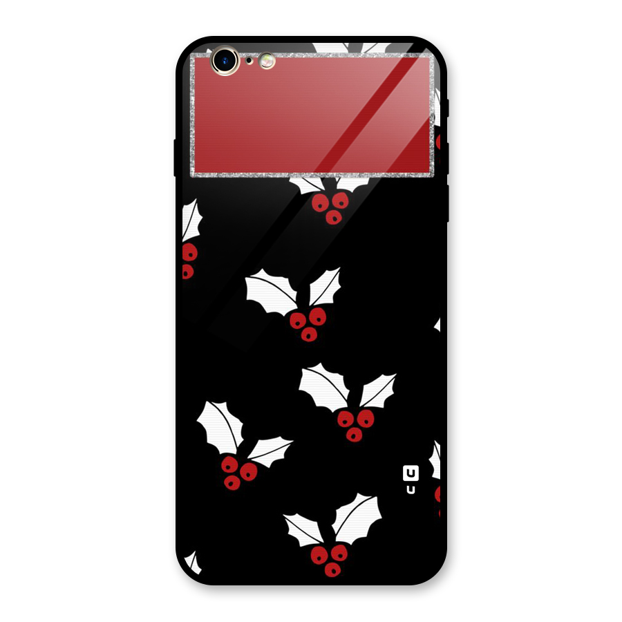Cherry Leaf Design Glass Back Case for iPhone 6 Plus 6S Plus