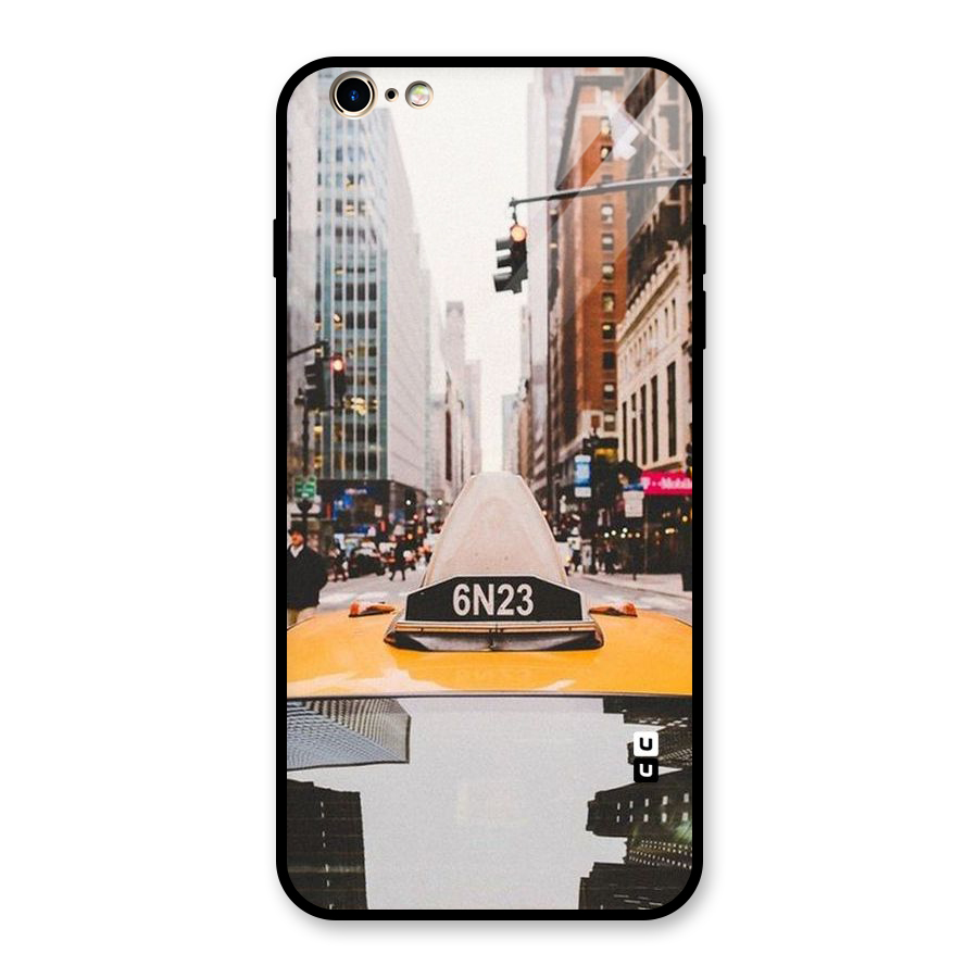City Taxi Glass Back Case for iPhone 6 Plus 6S Plus