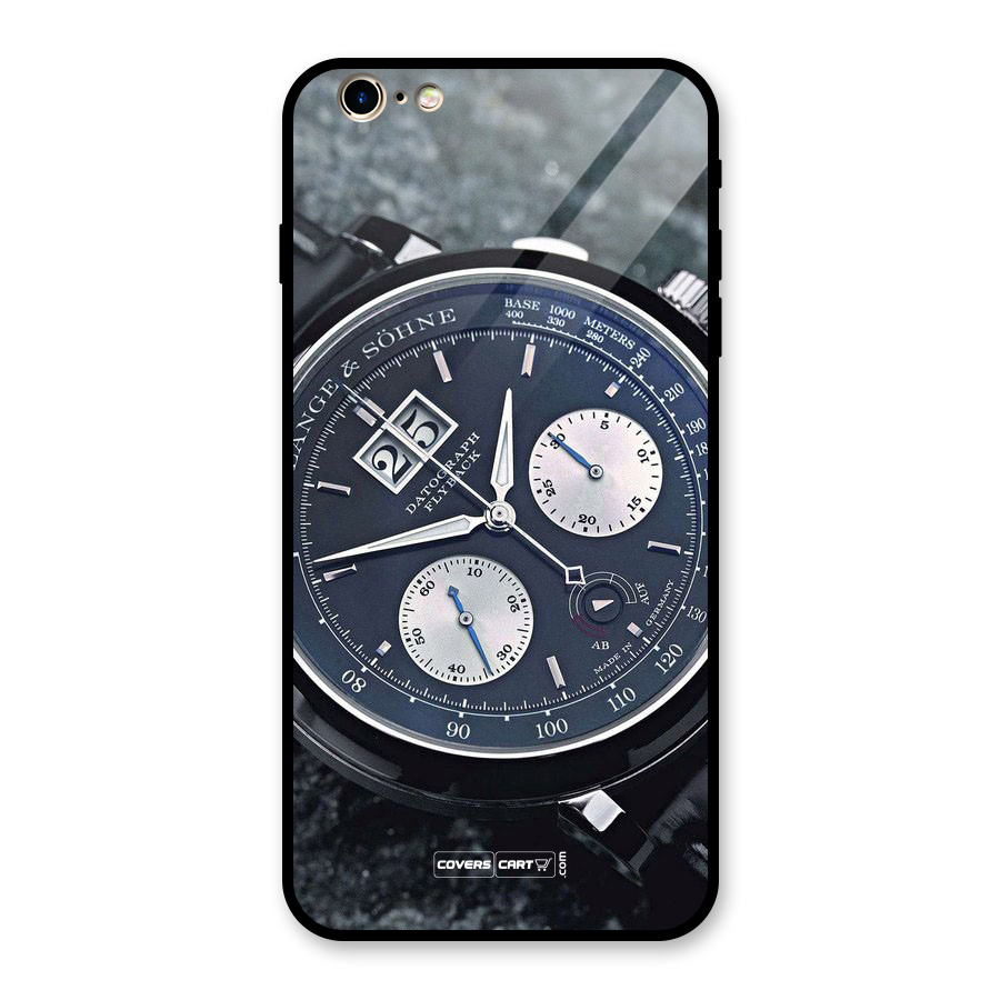 Classic Wrist Watch Glass Back Case for iPhone 6 Plus 6S Plus