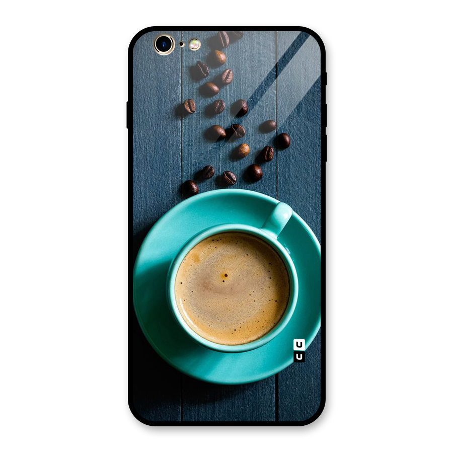 Coffee Beans and Cup Glass Back Case for iPhone 6 Plus 6S Plus