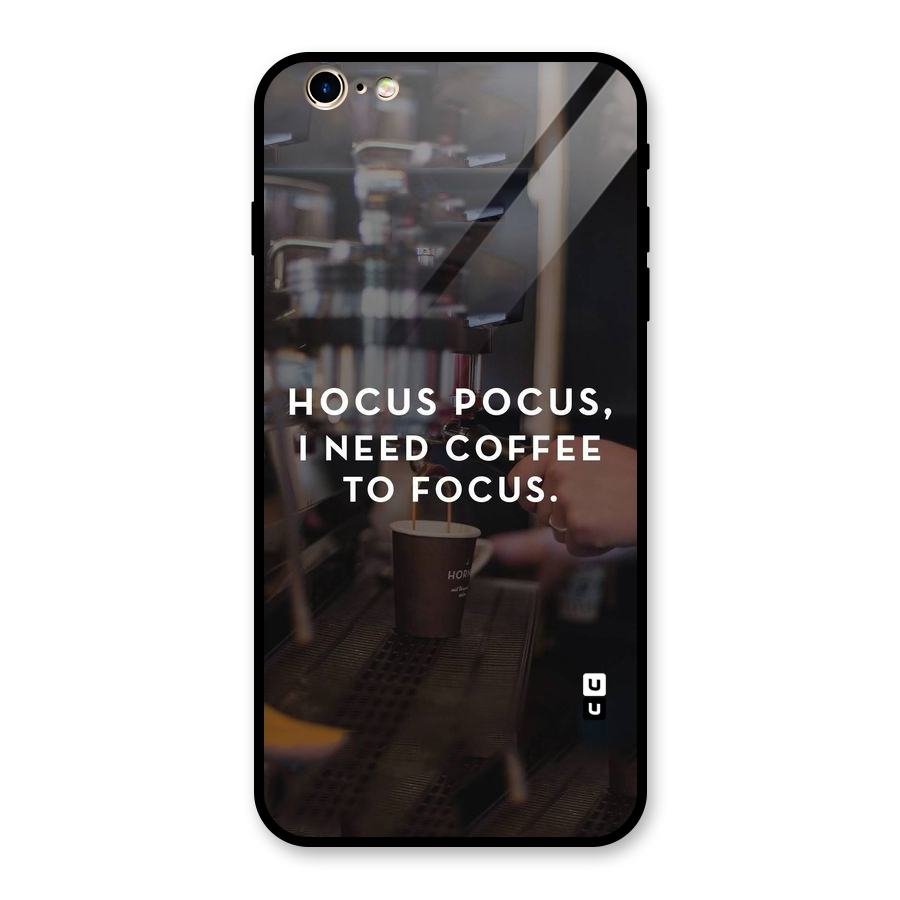 Coffee Focus Glass Back Case for iPhone 6 Plus 6S Plus