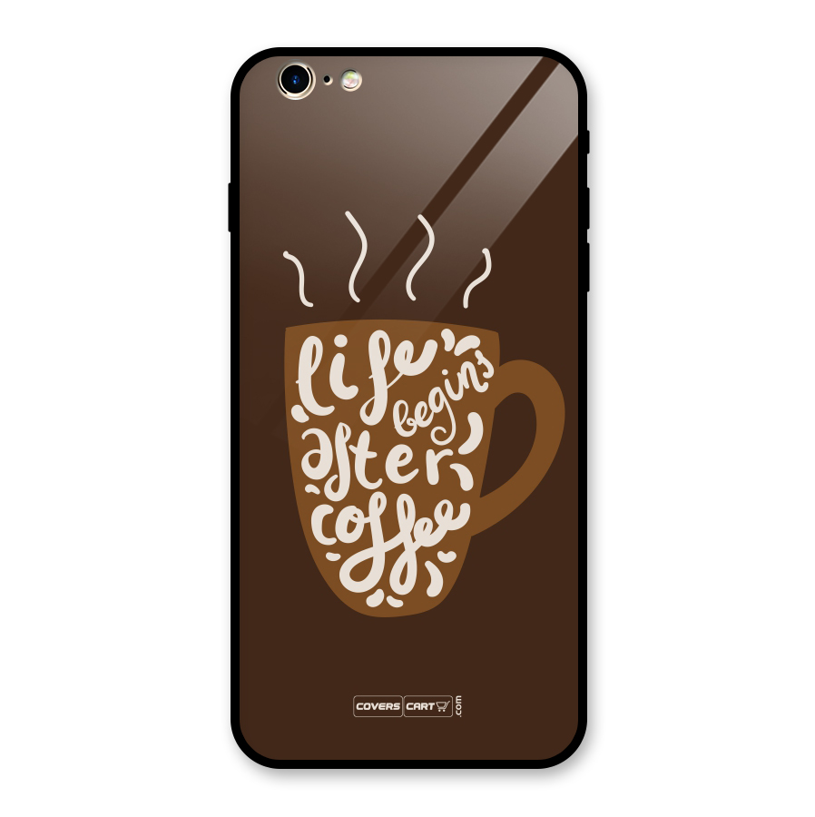 Coffee Mug Glass Back Case for iPhone 6 Plus 6S Plus
