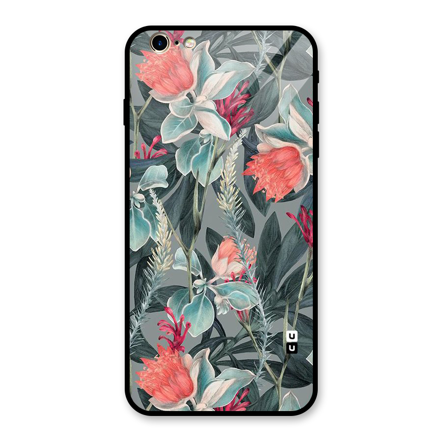 Colored Petals Glass Back Case for iPhone 6 Plus 6S Plus
