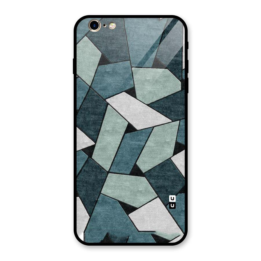 Concrete Green Abstract Glass Back Case for iPhone 6 Plus 6S Plus