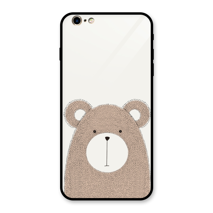 Cute Bear Glass Back Case for iPhone 6 Plus 6S Plus