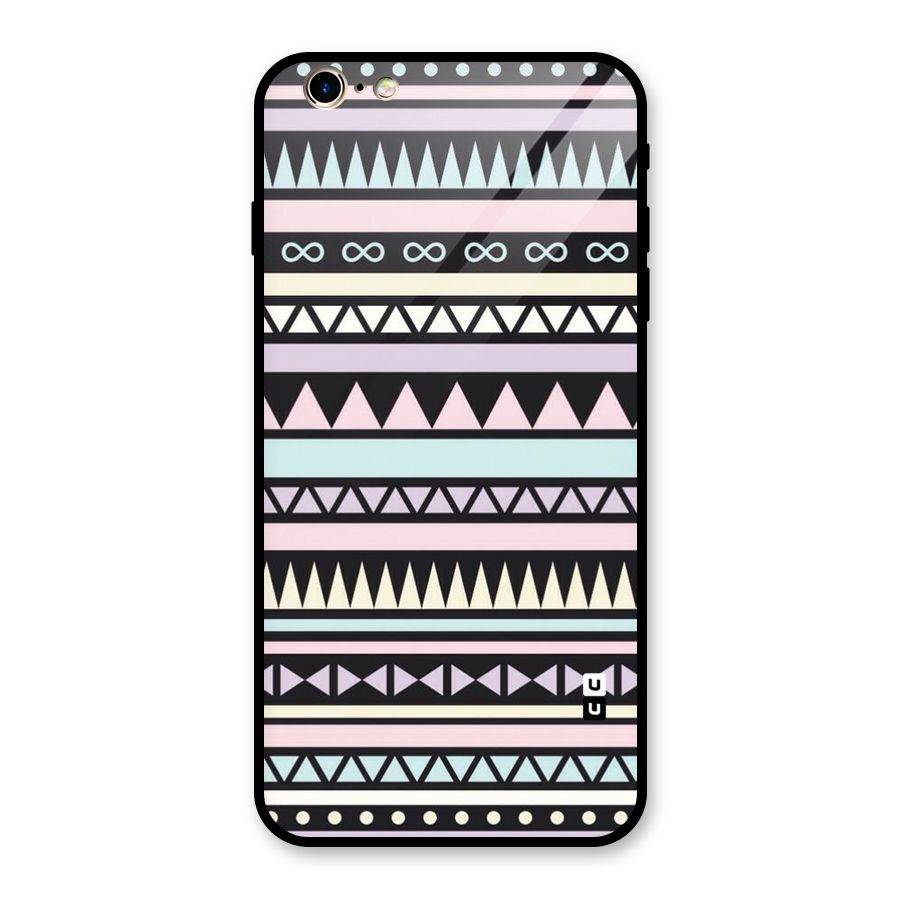 Cute Chev Pattern Glass Back Case for iPhone 6 Plus 6S Plus