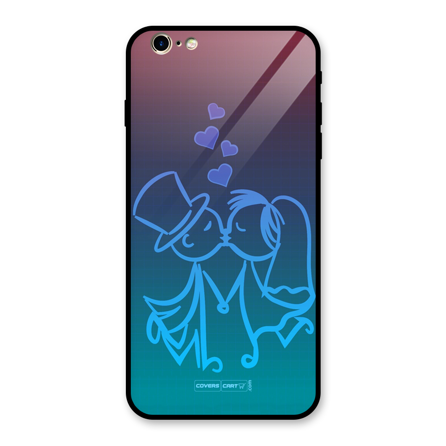 Cute Love Glass Back Case for iPhone 6 Plus 6S Plus