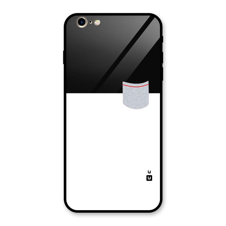 Cute Pocket Simple Glass Back Case for iPhone 6 Plus 6S Plus