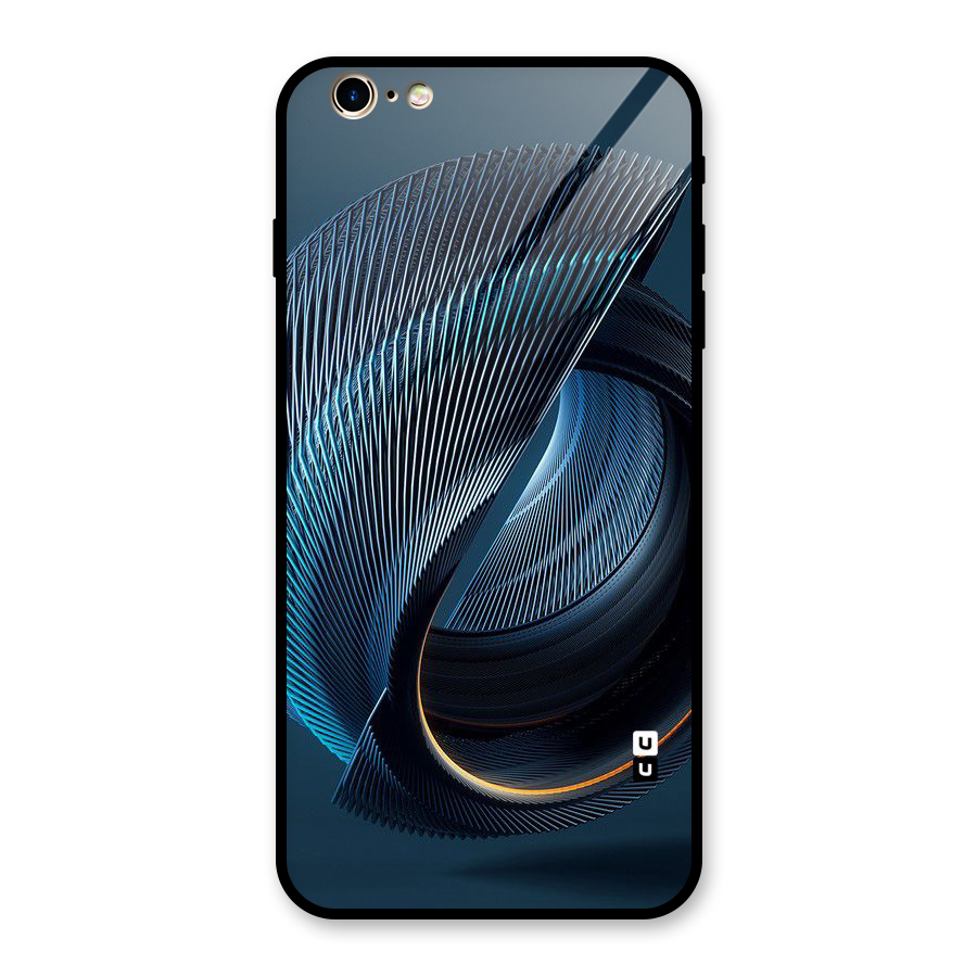 Digital Circle Pattern Glass Back Case for iPhone 6 Plus 6S Plus