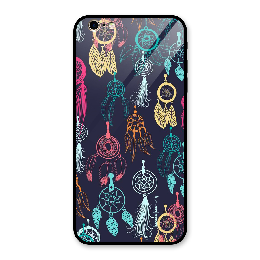Dream Catcher Pattern Glass Back Case for iPhone 6 Plus 6S Plus
