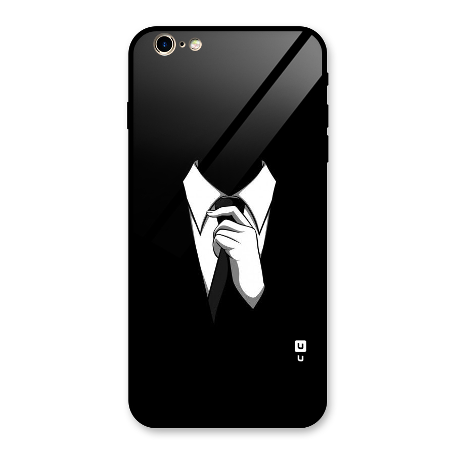 Faceless Gentleman Glass Back Case for iPhone 6 Plus 6S Plus