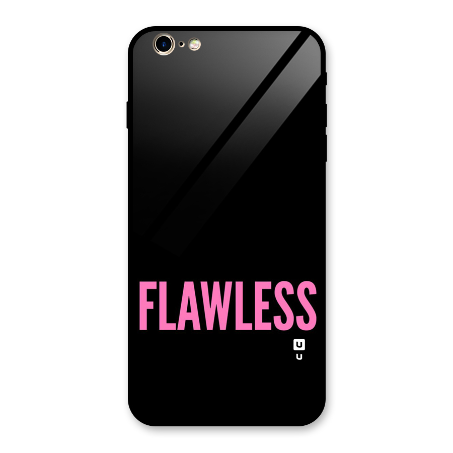 Flawless Pink Design Glass Back Case for iPhone 6 Plus 6S Plus