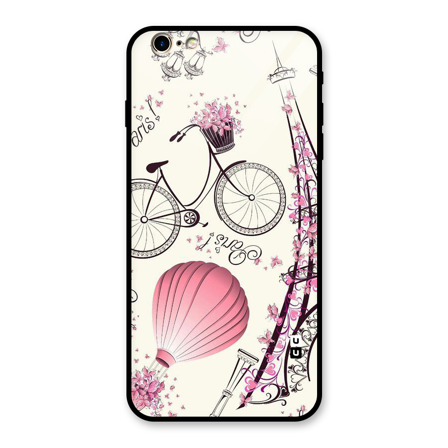 Flower Clipart Design Glass Back Case for iPhone 6 Plus 6S Plus