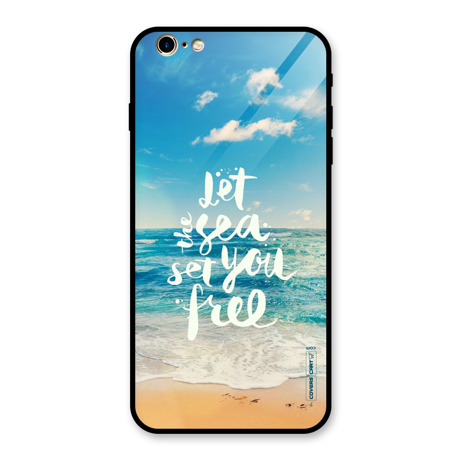 Free Sea Glass Back Case for iPhone 6 Plus 6S Plus