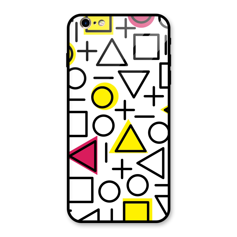 Geometry Pattern Glass Back Case for iPhone 6 Plus 6S Plus