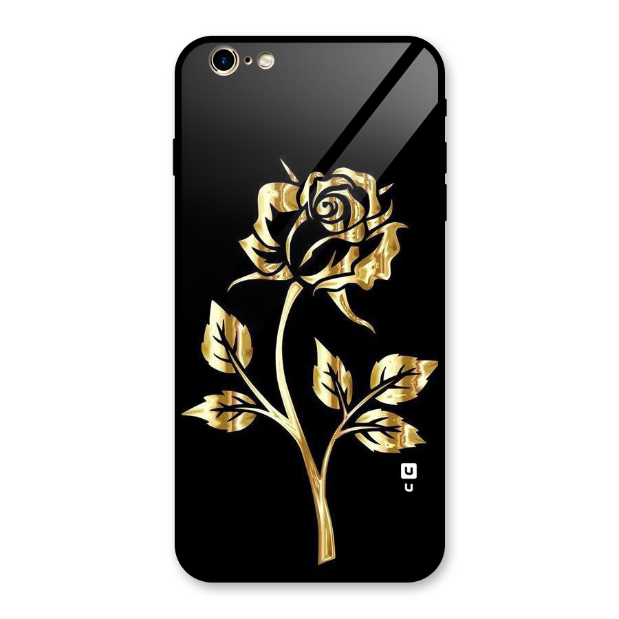 Gold Rose Glass Back Case for iPhone 6 Plus 6S Plus